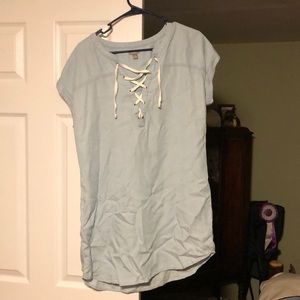 Aerie Jean T Shirt Dress
